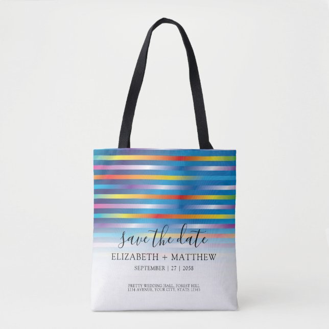 Modern Minimalist Colorful Gradient Design Tasche (Vorderseite)