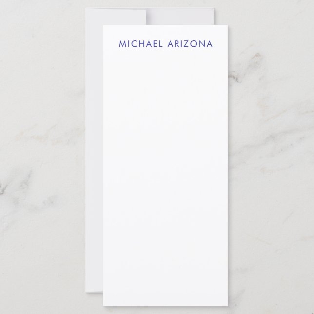 Modern minimalist einfach eigener Name (Vorderseite)