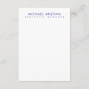 Modern minimalist einfach eigener Name Begleitkarte