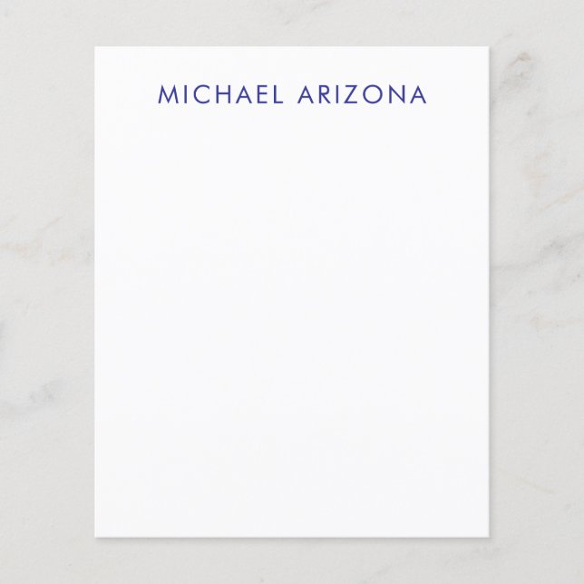 Modern minimalist einfach eigener Name Flyer (Vorne)