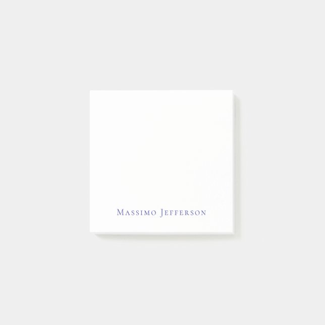 Modern minimalist einfach eigener Name Post-it Klebezettel (Vorderseite)