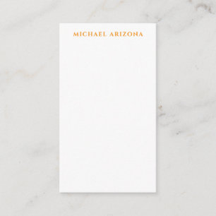 Modern minimalist einfach schlicht eigener Name Begleitkarte