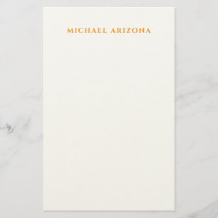 Modern minimalist einfach schlicht eigener Name Briefpapier