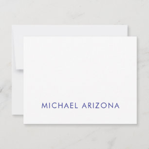 Modern minimalist einfach schlicht eigener Name Mitteilungskarte