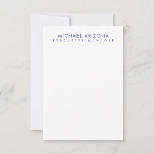 Modern minimalist einfach schlicht eigener Name RSVP Karte