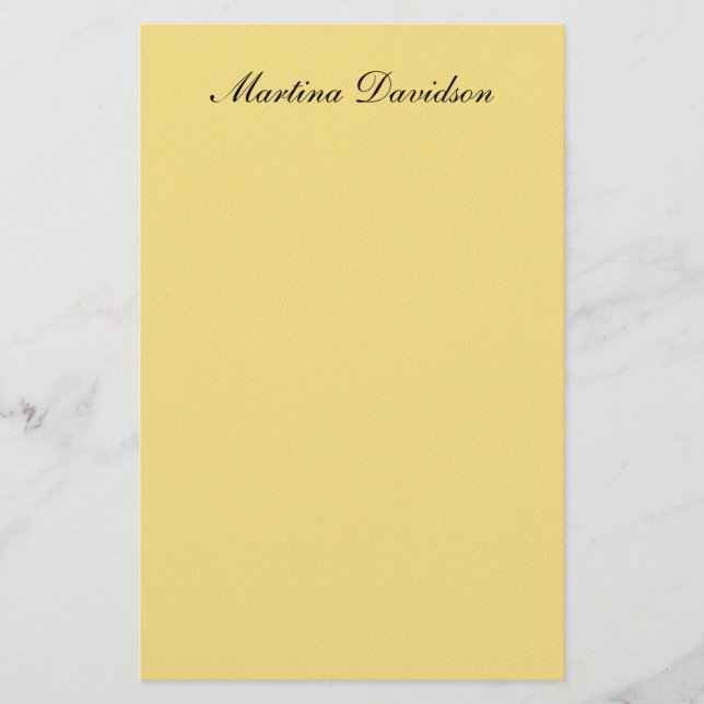Modern minimalist einfaches Jasmin-Farben-Design e Briefpapier (Vorderseite)