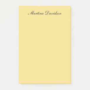 Modern minimalist einfaches Jasmin-Farbschema erst Post-it Klebezettel