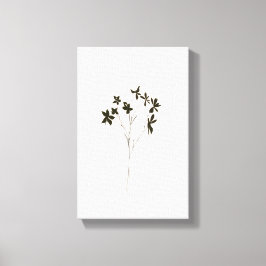 Modern minimalist elegant line drawing flowers leinwanddruck