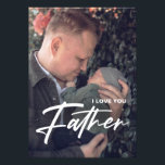 Modern minimalist father day photo greeting card fotodruck<br><div class="desc">Simple Minimalist father day Photo gift for dad. Send a beautiful personalized father's day gift to your dad that he'll cherish forever. Special personalized father's day family photo collage to display your special family photos and memories. Thank you father photo replace. Our design features a simple photo design with "I...</div>