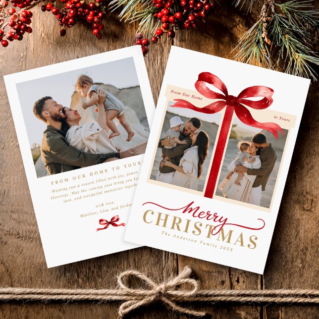 Modern minimalist frohe Weihnachten Rot (Von Creator hochgeladen)