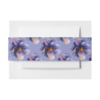 Modern Minimalist Gold and Purple Wedding  Einladungsbanderole