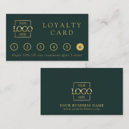 Modern Minimalist Green Professional Logo Reward Treuekarte