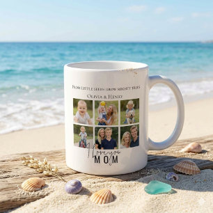 Modern minimalist "Ich liebe dich Mama" Foto-Colla Kaffeetasse