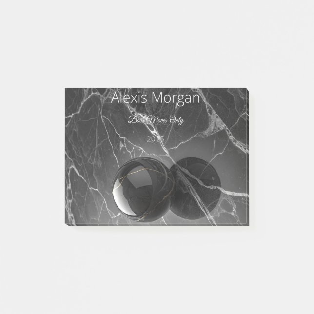 Modern Minimalist Pink-Purple Border Template Post-it Klebezettel (Vorderseite)