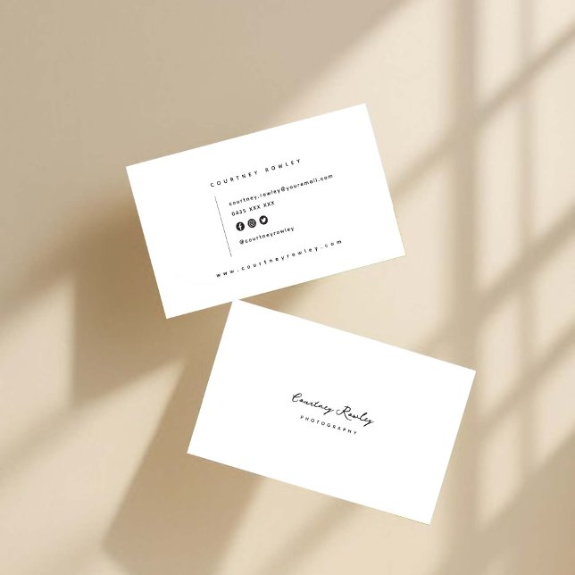 Modern minimalist professional business card visitenkarte (Von Creator hochgeladen)