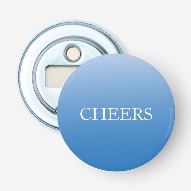 Modern Minimalist Quote Bottle Opener Gift Flaschenöffner (Vorderseite)