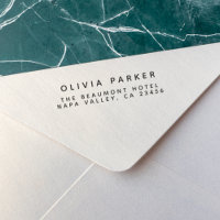 Modern Minimalist Return Address