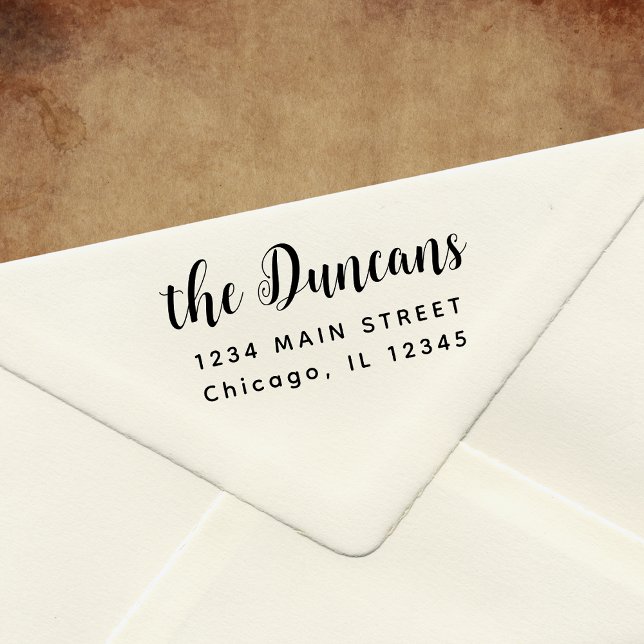 Modern Minimalist Return Address Gummistempel (Von Creator hochgeladen)