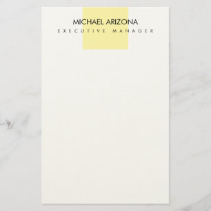 Modern minimalist schlicht einfach briefpapier