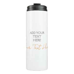 Modern minimalist, schlicht, personalisiert, Text  Thermosbecher