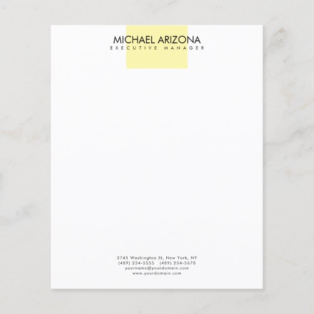 Modern Minimalist Simple Plain  Flyer (Vorne)