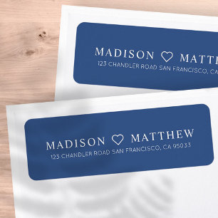 Modern Minimalist Simple Return Address