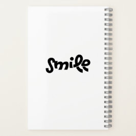 Modern Minimalist Smile ist wohltätige Inspiration Notizbuch