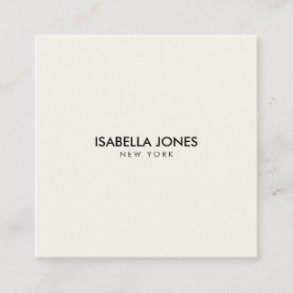 Modern Minimalist Square Kraft Business Card Quadratische Visitenkarte