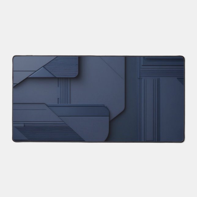 Modern Minimalist Tech Surface in Deep Blue (Recto)