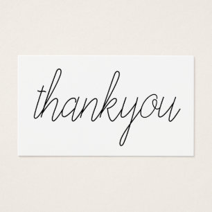 Modern Minimalist Thank You For Order Insert