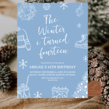 Modern Minimalist The Winter I Turn Birthday Party