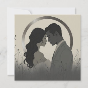 Modern Minimalist Union Einladung