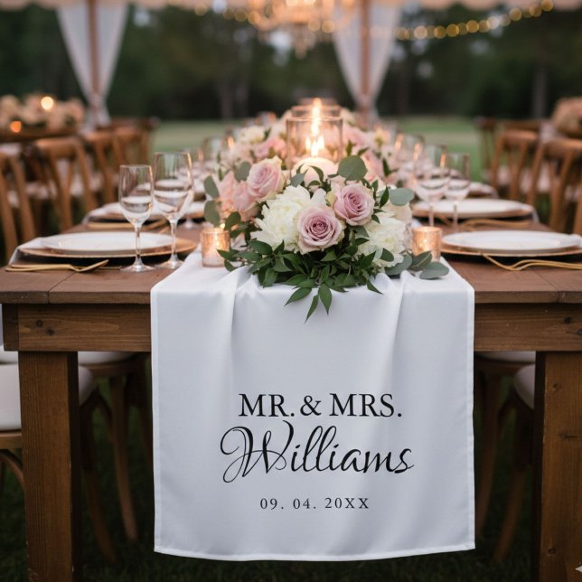 Modern Minimalist Wedding Personalized name Sign Wandteppich (Von Creator hochgeladen)