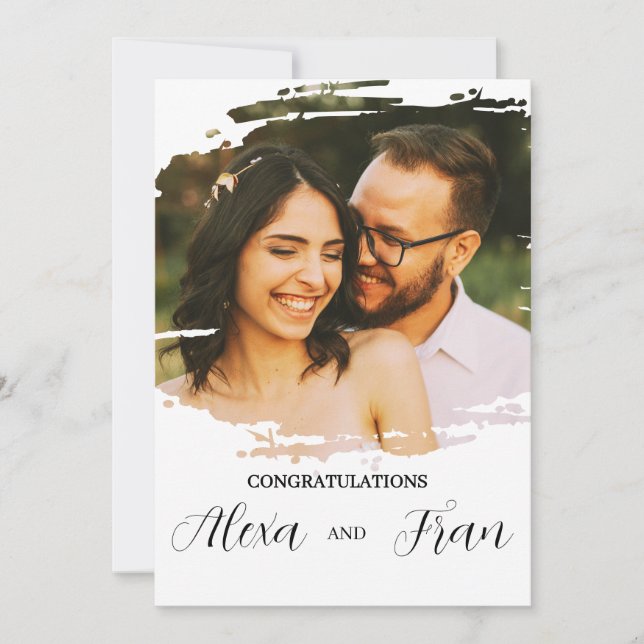 Modern Minimalistisch einfach Einladung (Vorderseite)