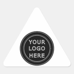 Modern, Minimalistisch, Elegant und anpassbar  Dreieckiger Aufkleber
