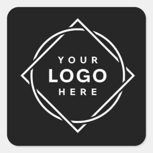 Modern, Minimalistisch, elegant und individuell an Quadratischer Aufkleber