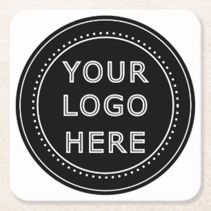 Modern, Minimalistisch, elegant und individuell an Rechteckiger Pappuntersetzer