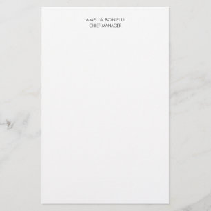 Modern Minimalistisch Professionell Schlicht Einfa Briefpapier