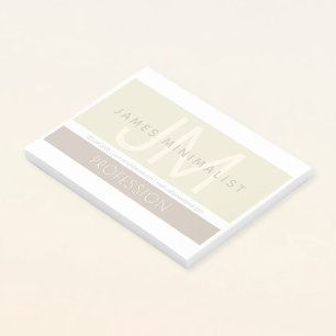 Modern Minimalistisch Taupe Erdtöne Post-it Klebezettel
