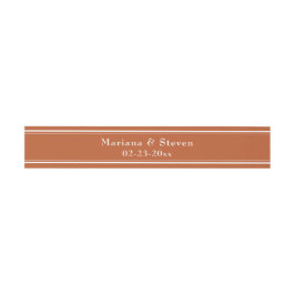 Modern Minimalistisch Terracotta Einladungsbanderole