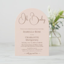 Modern-minimalistische Babyparty | Puderrosé