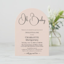 Modern-minimalistische Babyparty | Puderrosé