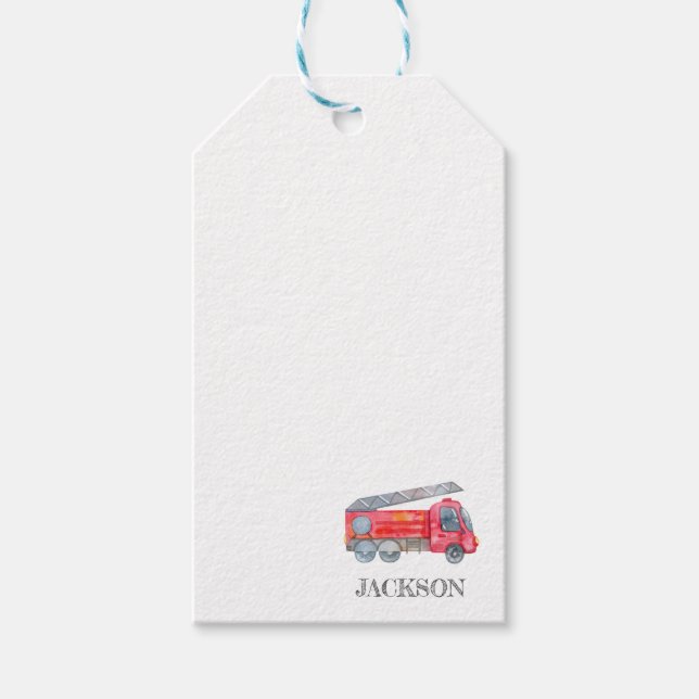 Modern Minimalistische Geburtstagsparty Geschenkanhänger (Vorderseite)