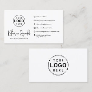 Modern Minimalistische Logo-Symbole Visitenkarte