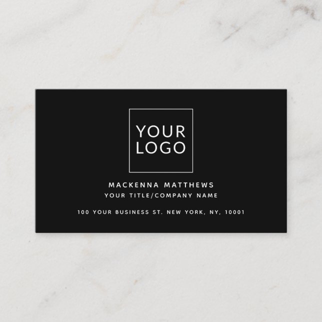Modern Minimalistische Social Media Icons für Logo Visitenkarte (Vorderseite)