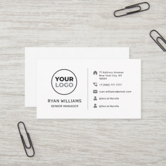 Modern Minimalistische Social Media Icons für Logo Visitenkarte