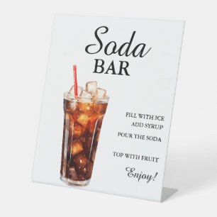 Modern Minimalistische Soda Bar Summer Birthday si Sockelschild