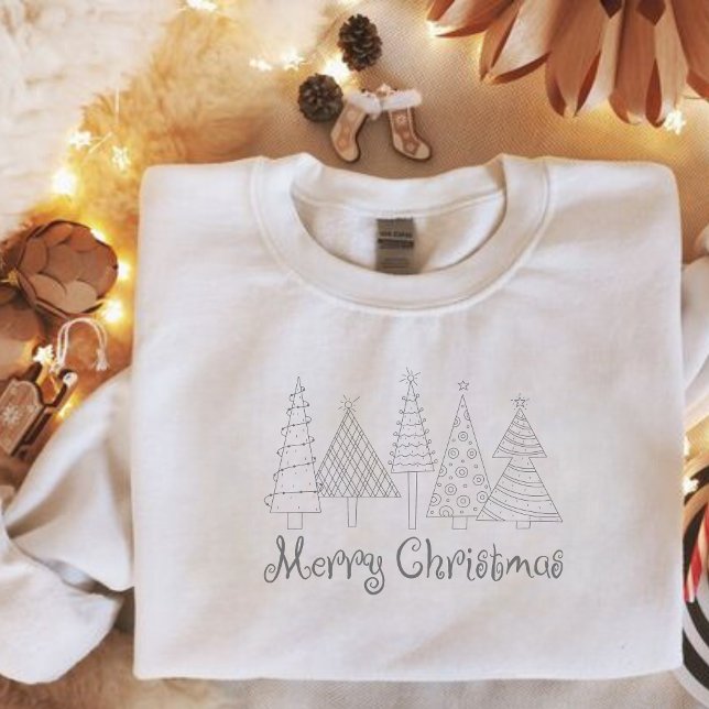 Modern Minimalistische Weihnachten gemütlich Sweatshirt (Von Creator hochgeladen)