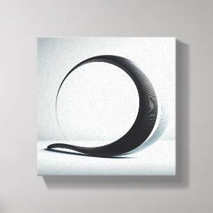 Modern minimalistischer abstrakter geometrischer B Leinwanddruck