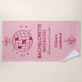 Modern-minimalistischer Junggesellinnen-Abschied | Strandtuch